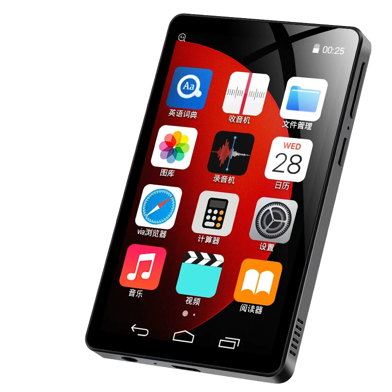 Mp3-плеер M9 с сенсорным IPS экраном 4,0 дюйма, Wi-Fi, mp4-плейер с динамиком, 16 Гб встроенной памяти, TF-карта до 256 ГБ, HiFi, без потерь качества, mp3-плеер