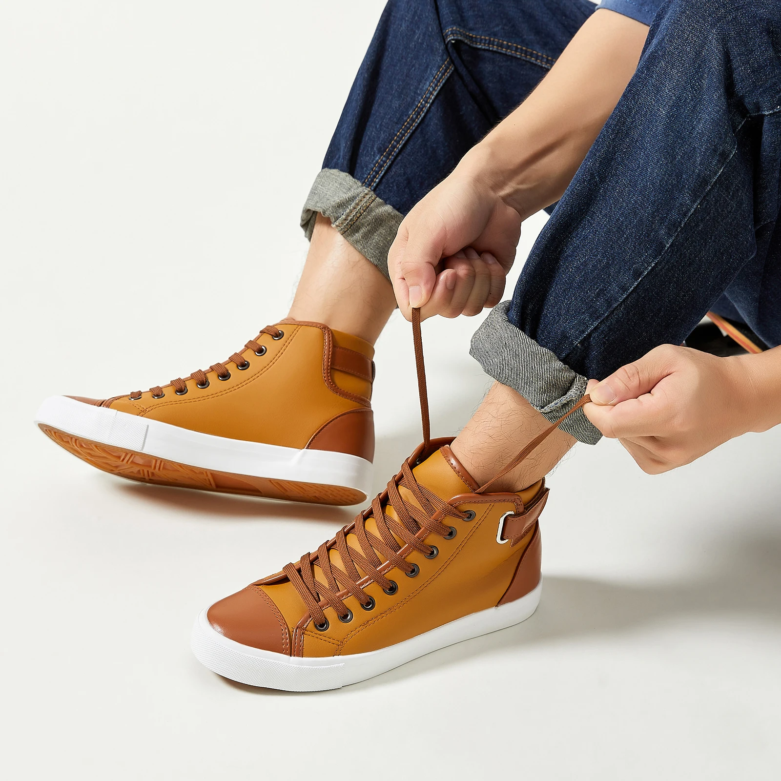 Factory wholesale custom fashion trend canvas pu casual patchwork shoes non-slip waterproof canvas shoes for outdoor walking