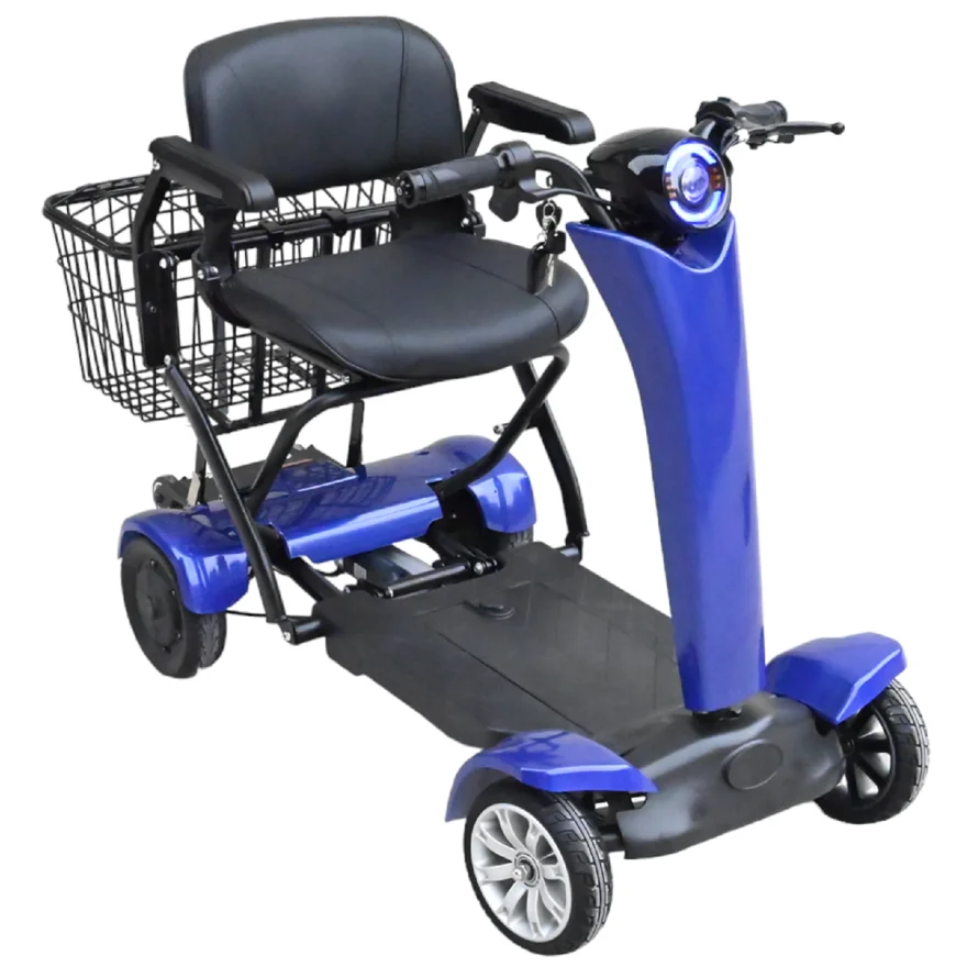 Складной четырехколесный Электрический скутер