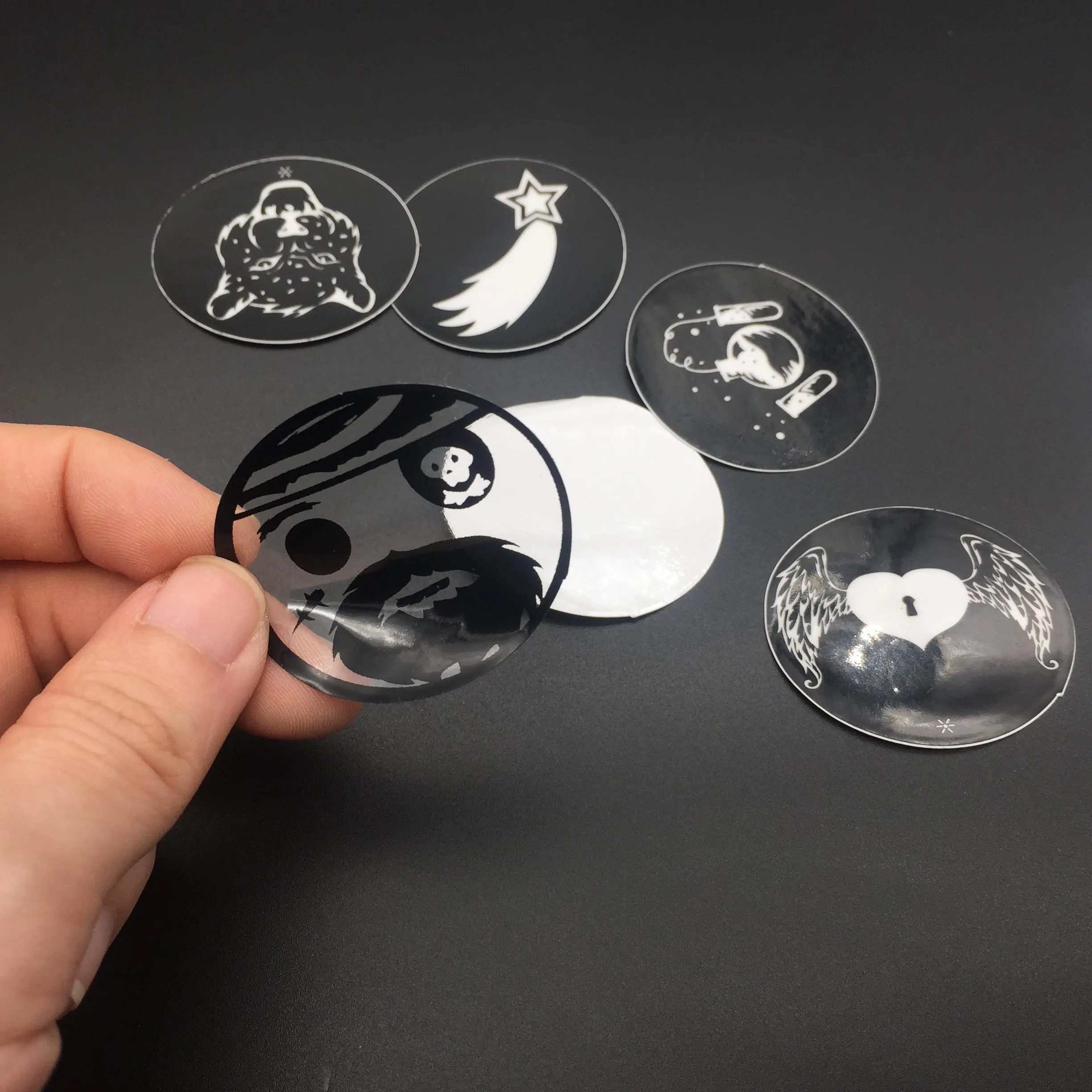 Custom Easy Peel Off Removable Transparent Vinyl Static Cling Window Sticker