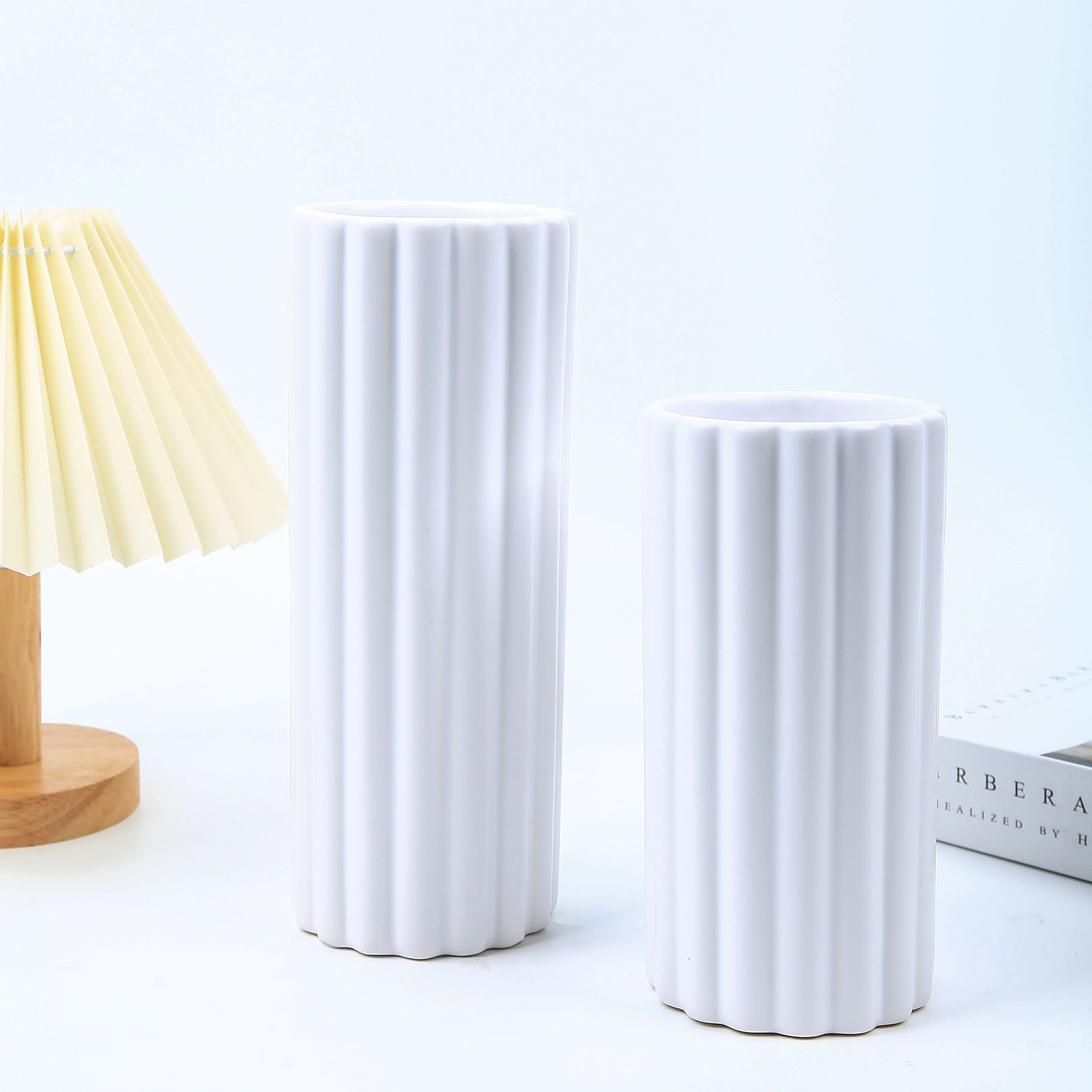 Luxury wedding centerpieces jarrones decoracion modern metalized shining pearl ceramic vase