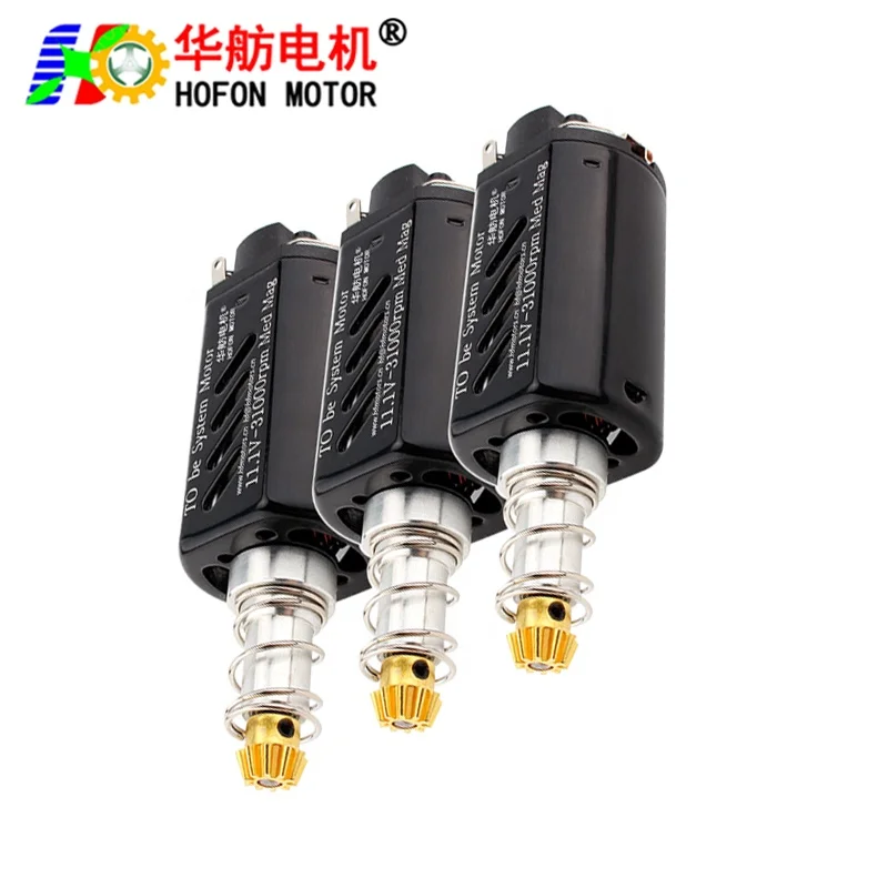 Hofon factory HF480VA-7019T Long shaft High Speed 11.1V 31000RPM DC Carbon brush Motor for AEG Gel Blaster Toy Gun