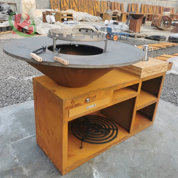 bbq brazier outdoor table fire pit camp fire pit bbq modern barbecue grill