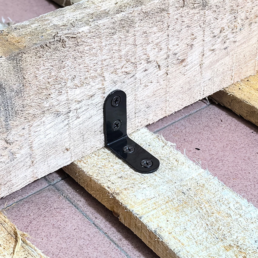 90 Degree L Shape Stainless Steel Corner Bracket For Furniture And Wood Metal Corner Shelf Brackets