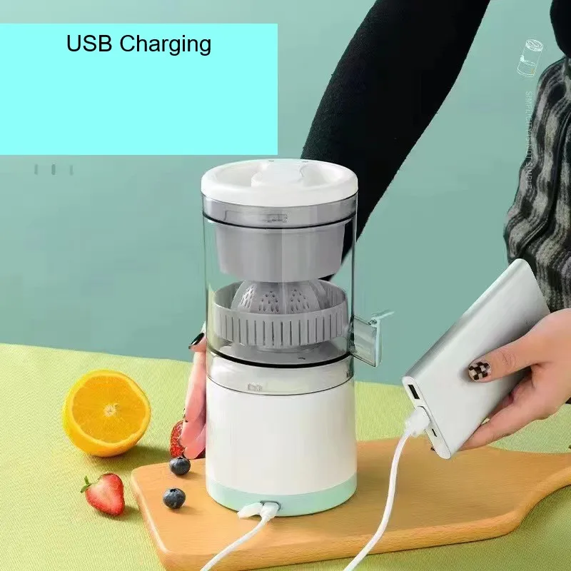 Rechargeable Citrus Juicer Machines Portable Juicer Squeezer with USB  for Orange Lemon Grapefruit Watermelon Grape Apple