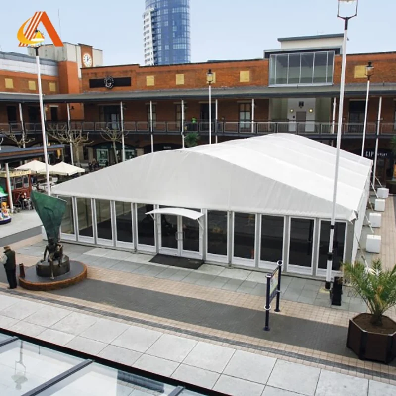 Herringbone canopy tent with PVC tarpaulin wall and roof A Shape tent for exhibition and event tent