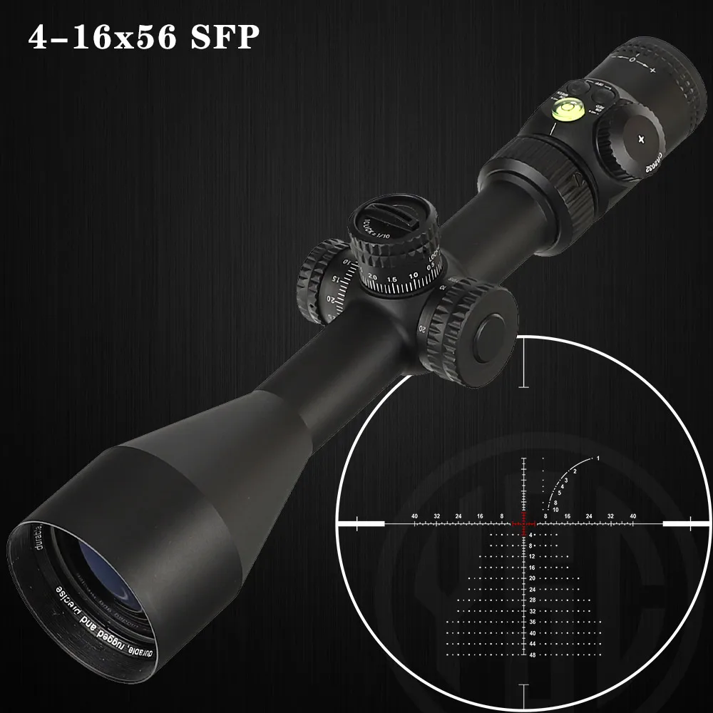 OEM ODM Hunting Sight Scope 4-16 Red Illuminated Reticle 4-16x56 Scope with Side Focus
