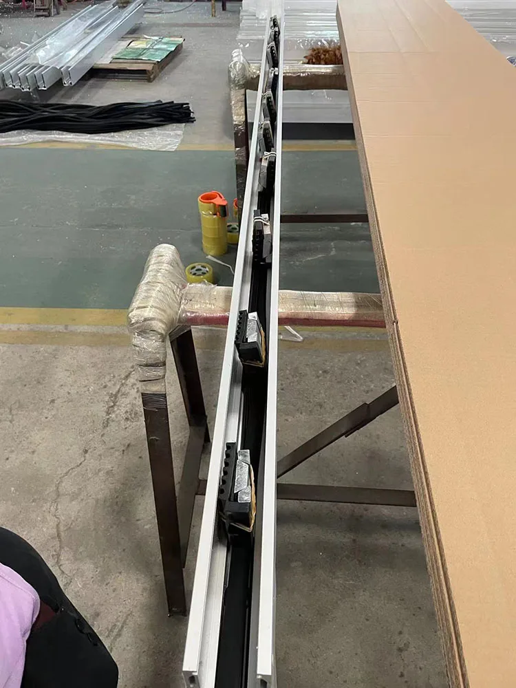 Hollow anodized aluminum U channel glass stair railing extrusion profile 6063 series for glass railing system