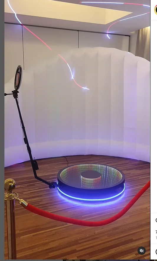 Adjustable Rotating Round 360 Degree Party wedding Video Camera Photo Booth photobooth 360 photo booth remote control