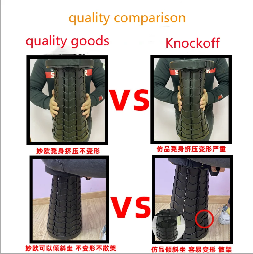 Выдвижной стул для путешествий на открытом воздухе поезда рыбалки портативный складной стул