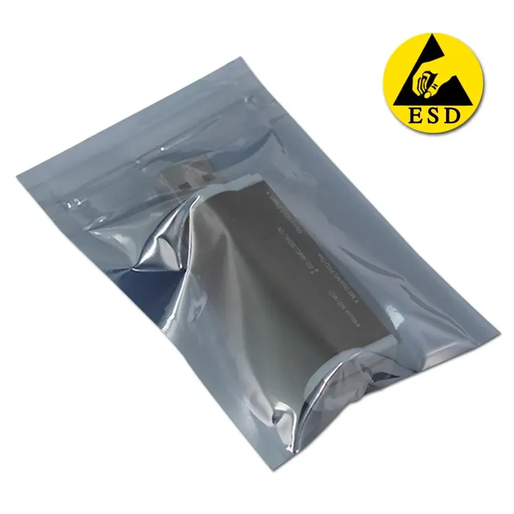 Wholesale static shielding zipper bags, esd ziplock bags, Support custom size and thickness