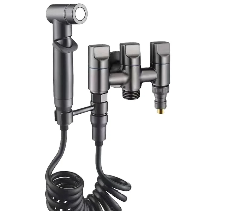 NESANA7 All copper one in three out Angle valve three control four way faucet three outlet water valve