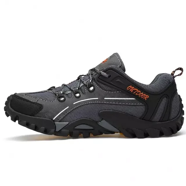 Comfortable Top Pu Outsole Black Cow Leather Anti Slip Wearable Outdoor Boot Security Hiker Safety Shoes