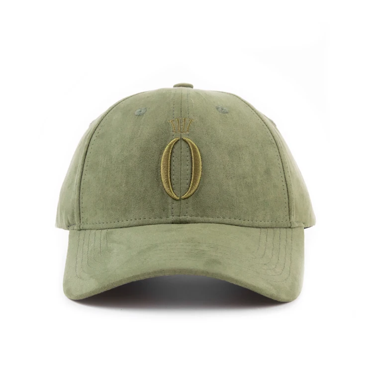 New Arrival Winter Corduroy Baseball Cap Dad Cap Suede Material Olive Green With Hook Loop