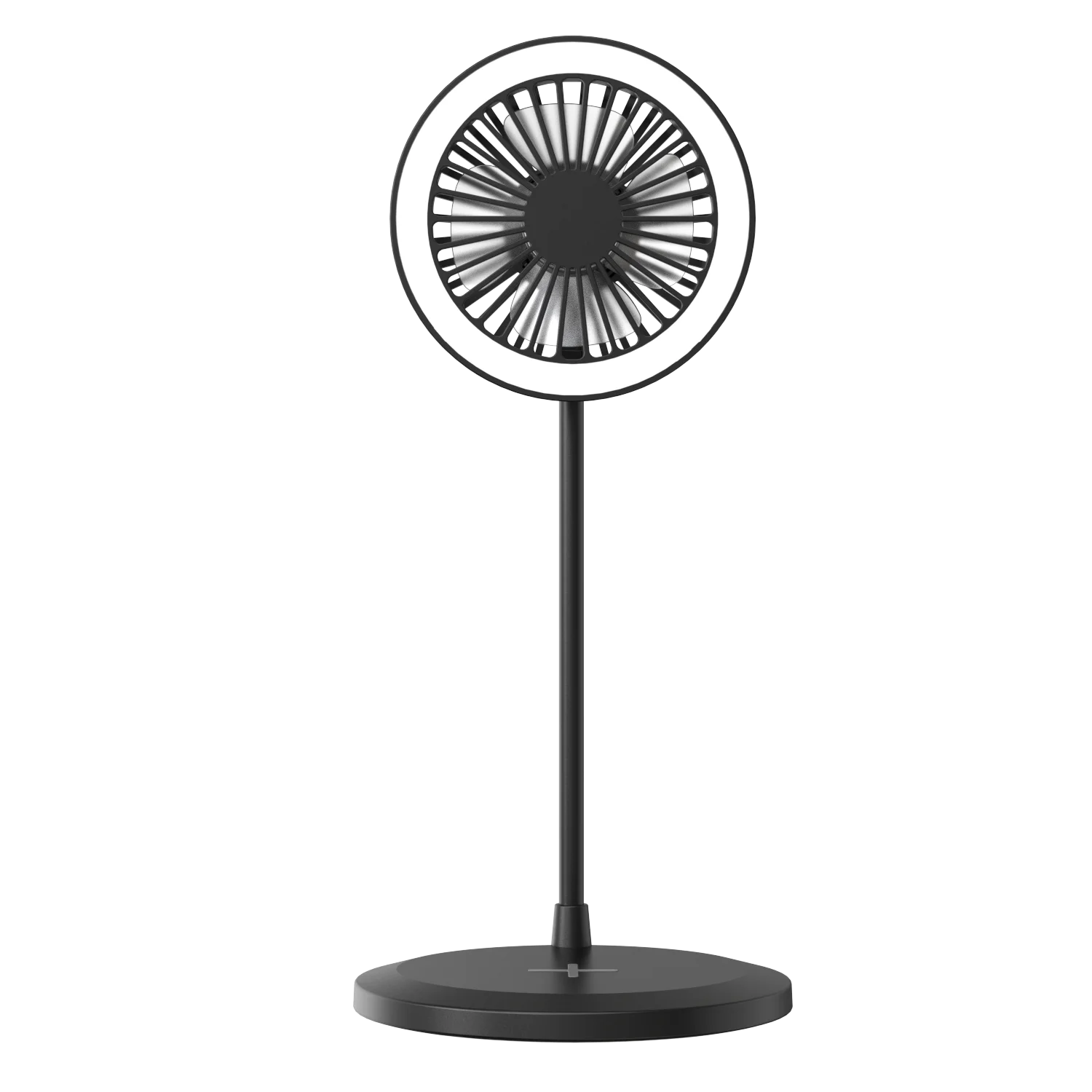 3D Hologram Fan Projector Display Touch Night Light With 10W Wireless Charger Holographic Decor Table Lamp For Gift