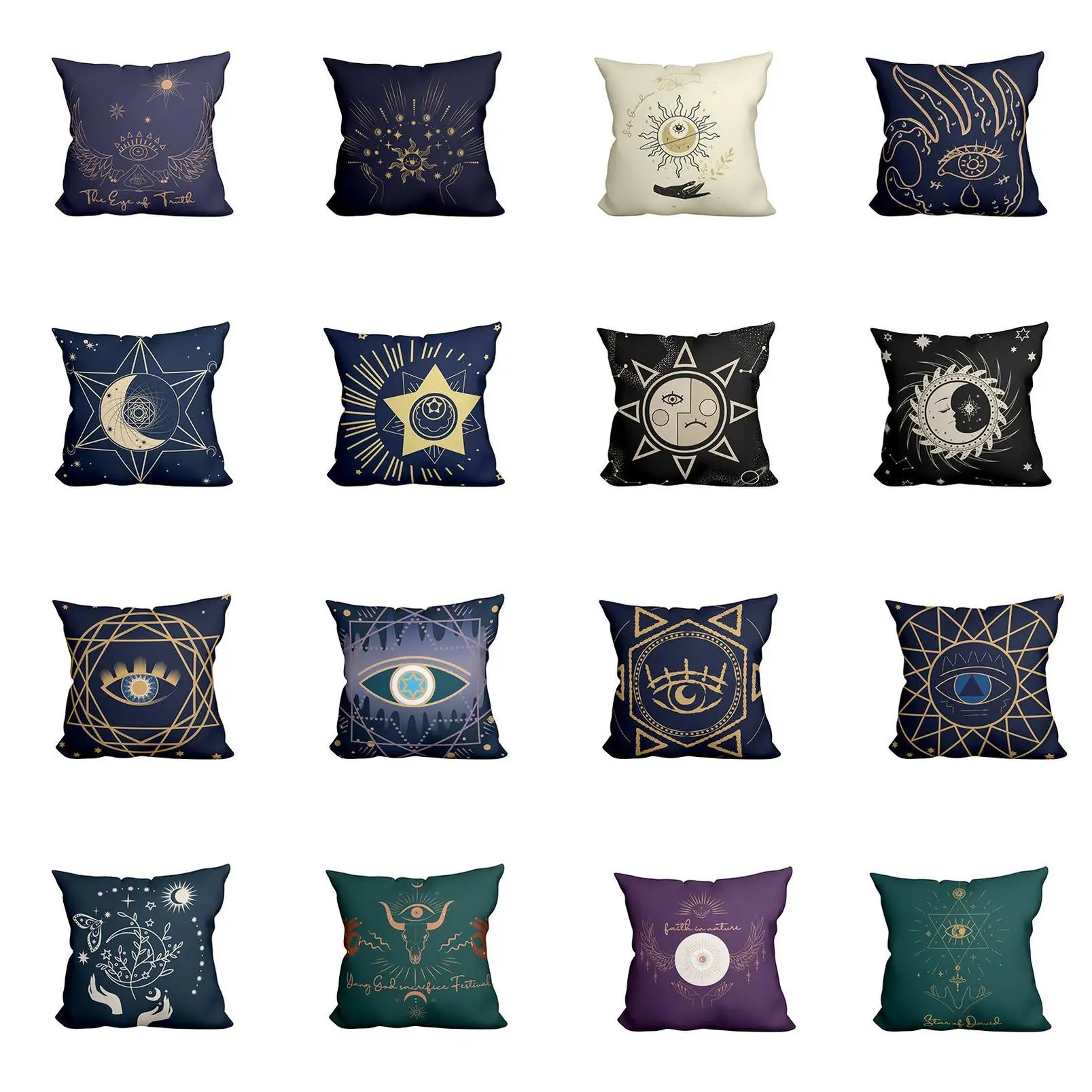 Christmas Pillow Case sarung bantal Types Of Plain Colours Blue Wholesale Canvas With Custom Box Square Frog Pillow Cover