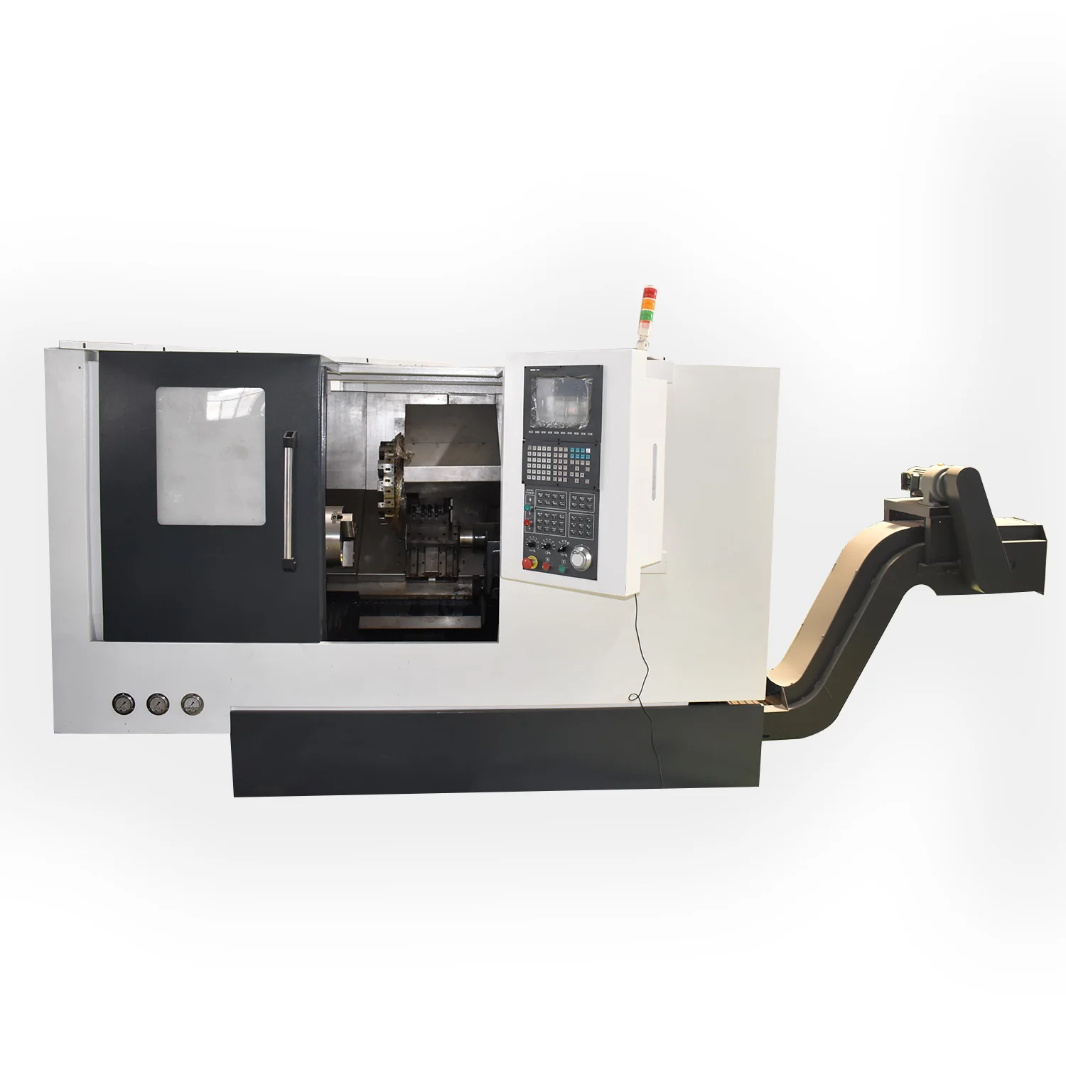 Fanuc контроллер наклонная кровать токарный станок с ЧПУ CK50L Тайвань точный шариковый винт токарный станок цена с сертификатом CE