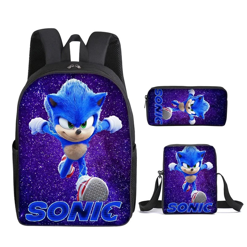 Hot Sell 3pcs Set Primary Student Girls and Boys Backpack School Bag Waterproof Customized Logo Kids Backpack Polyester Unisex