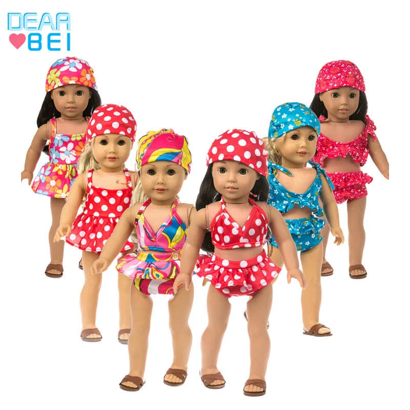 New Doll Swimsuit Fit 18 Inch American 43cm Baby Doll Clothes Accessories, The Best Christmas Gift For Children