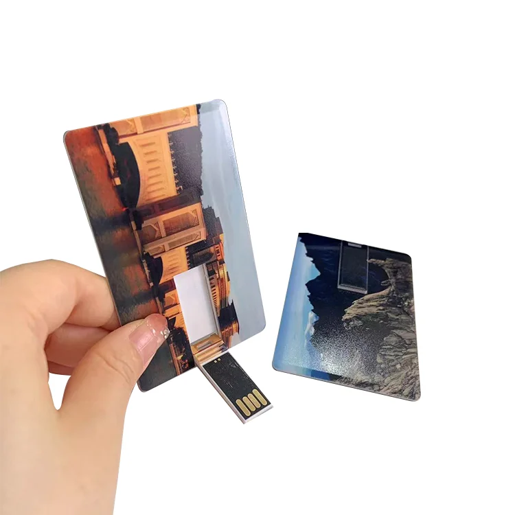 Factory Customized Personal Printing  Big Memory Business Card USB 4gb Promotional Custom Credit Card USB Flash Drive