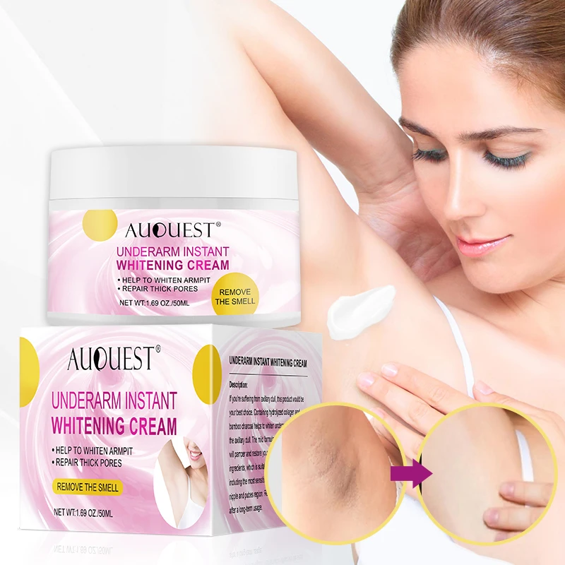 Natural Organic Armpit Lightening Care Bleaching Cream Vagina Underarm Sensitive Areas Whitening Cream