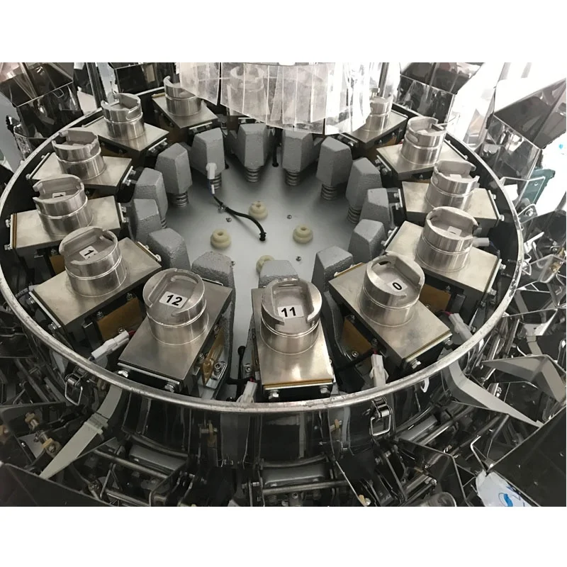 Одобренный CE A10 модель 5L Хоппер ровная пластина с поворотным верхним конусом многоголовый комбинированный весовой аппарат для упаковки сухофруктов яблок колец