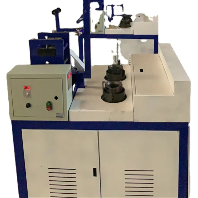 galvanized iron wire scourer four heads mesh knitting scourer making machine mesh scrubber machine