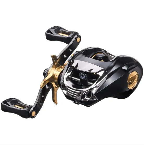 Gorgons 12+1BB  MAX Drag 8kg  Long-shot Double brake anti-blast wire BT baitcasting reel with SFF mechanical brake