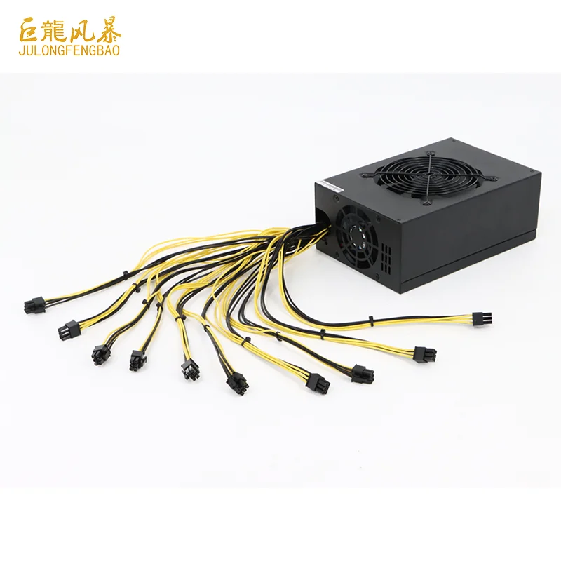 Блок питания Atx 80 Plus Gold GPU для ПК, 1800 Вт, блок питания для компьютерного