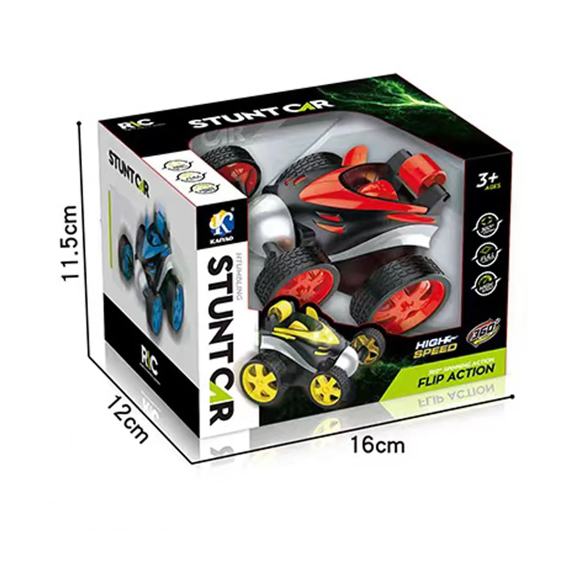 4 Channel Stunt Car Double-sided Roll Electric Rolling RC Car with LED light four-wheel drive stunt car