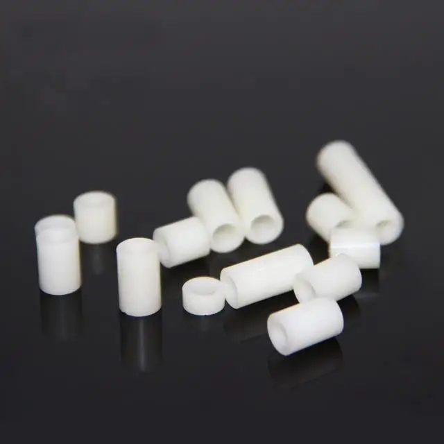 Custom OEM CNC Lathing Metric Insulator Nylon Sleeve Plastic Flange Bushing