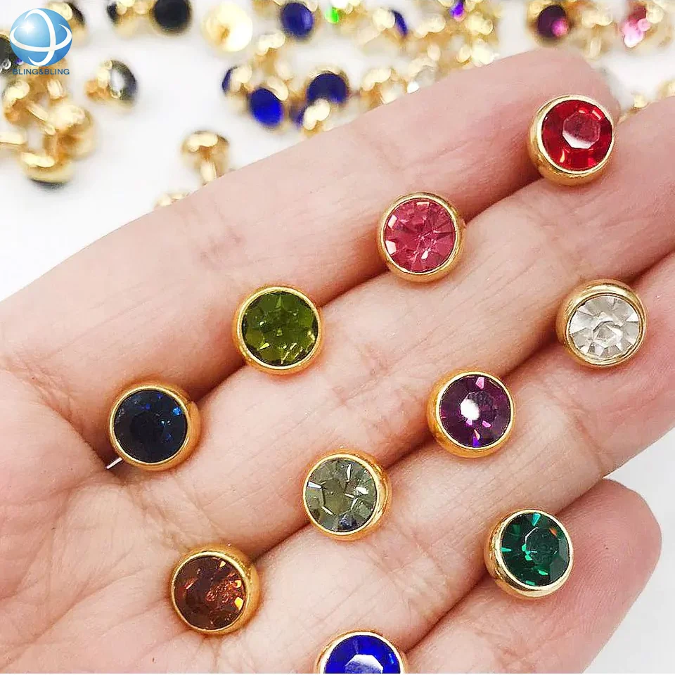 Various Color Shiny Details Rhinestone Rivets Point Of Light Glass Rivets Decorate Your Beach Flip Flop For Summer Fashion Gifts