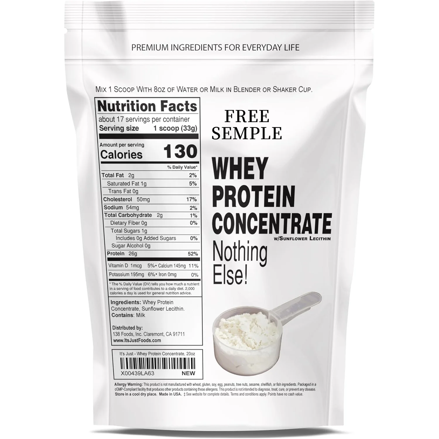 Free Sample nutritional Supplement Whey Protein Gym Supplement Pre-workout creatine monohydrate powder