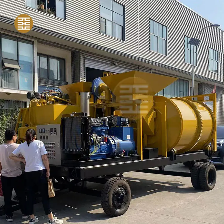 Mini Portable 10t/h Drum Asphalt Mixer Price