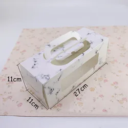 Kraft paper box bakery packaging  box with tray