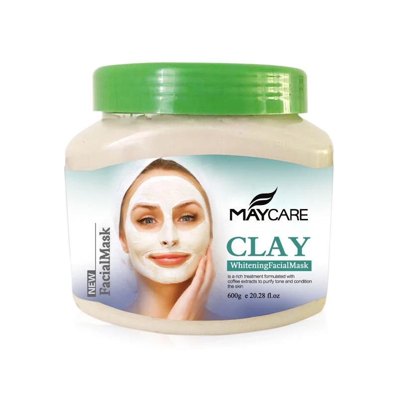 Facial Clean Oil Control Green Tea Cleansing Mud Mask Whitening Anti- Puffiness Natural Clay Face Mud Mask