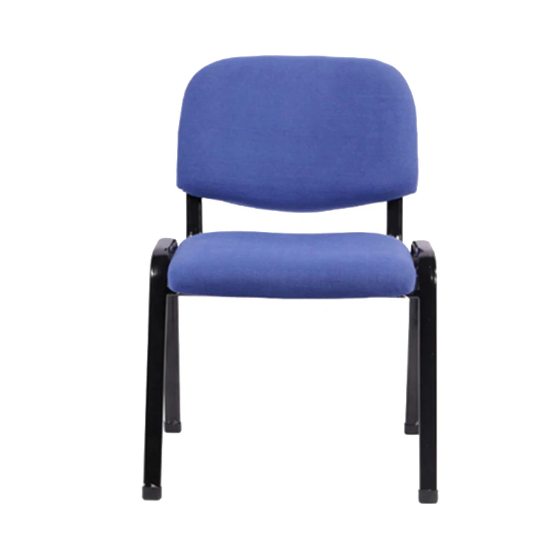 Foshan AODA Metal Frame Fabric Armless Stacking Chair Linkable Connectable Guest Visitor Conference Student Chair
