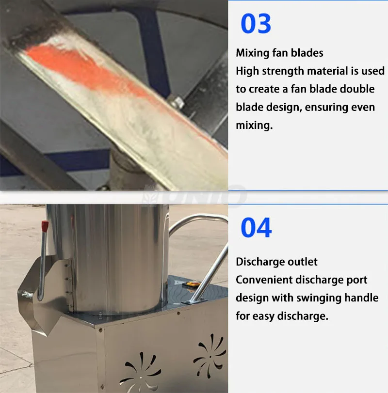 Powder mixer 25kg stainless steel mixer vertical 25kg 50kg