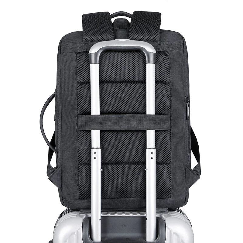 Custom multi purpose practical men college school daypack male functional travel business expandable backpack with USB