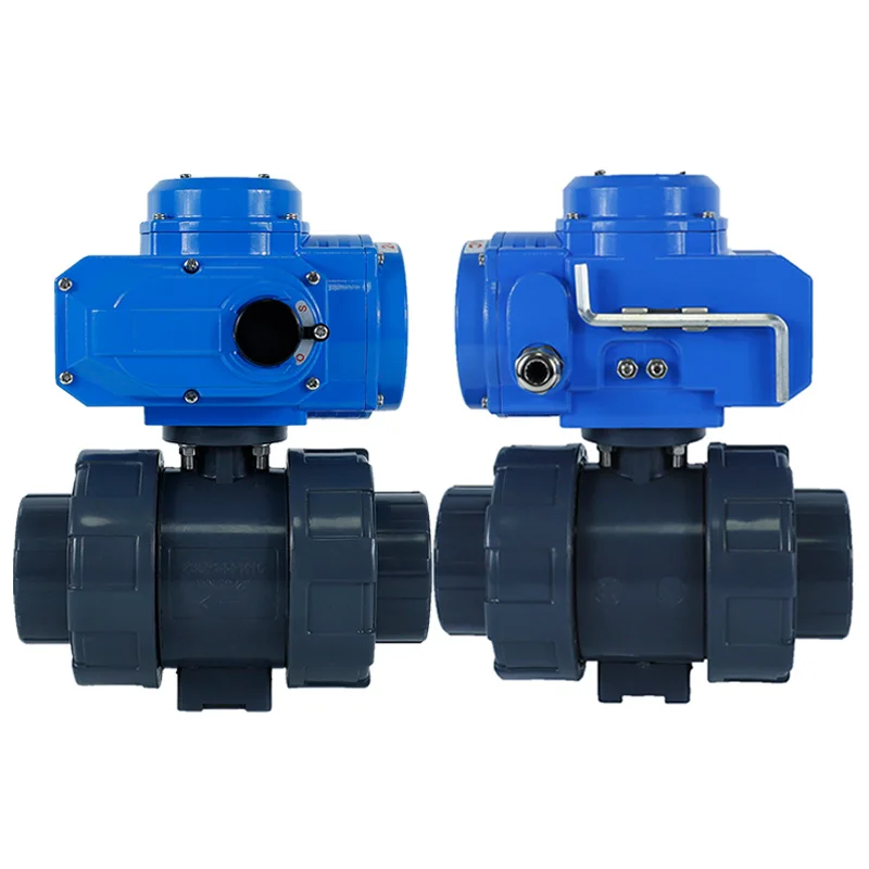 Actuator PN10 Plastic Motorized 12V DC24V 220V Water Electrical Control Electric PPH PPR UPVC PVC Electric ball valve