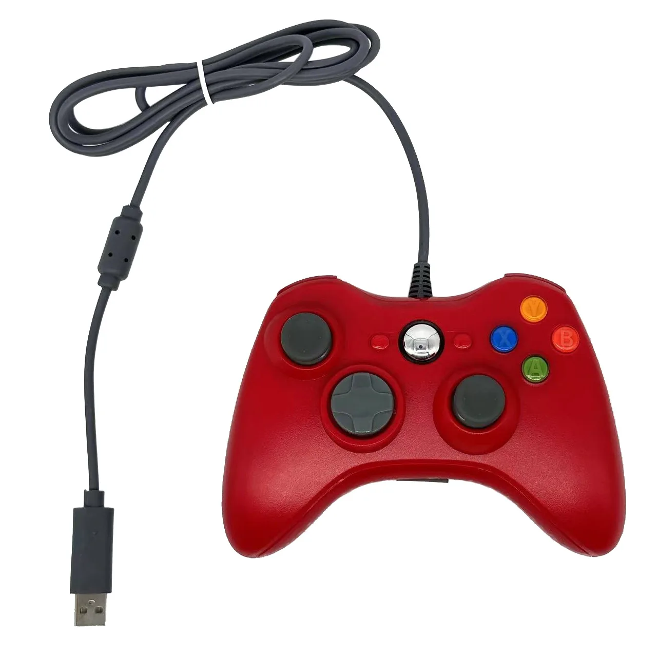 Gaming Controller PC Game Controller Joystick with Dual-Vibration Turbo Trigger Buttons for Windows PC/ PS3/ Android TV Wired