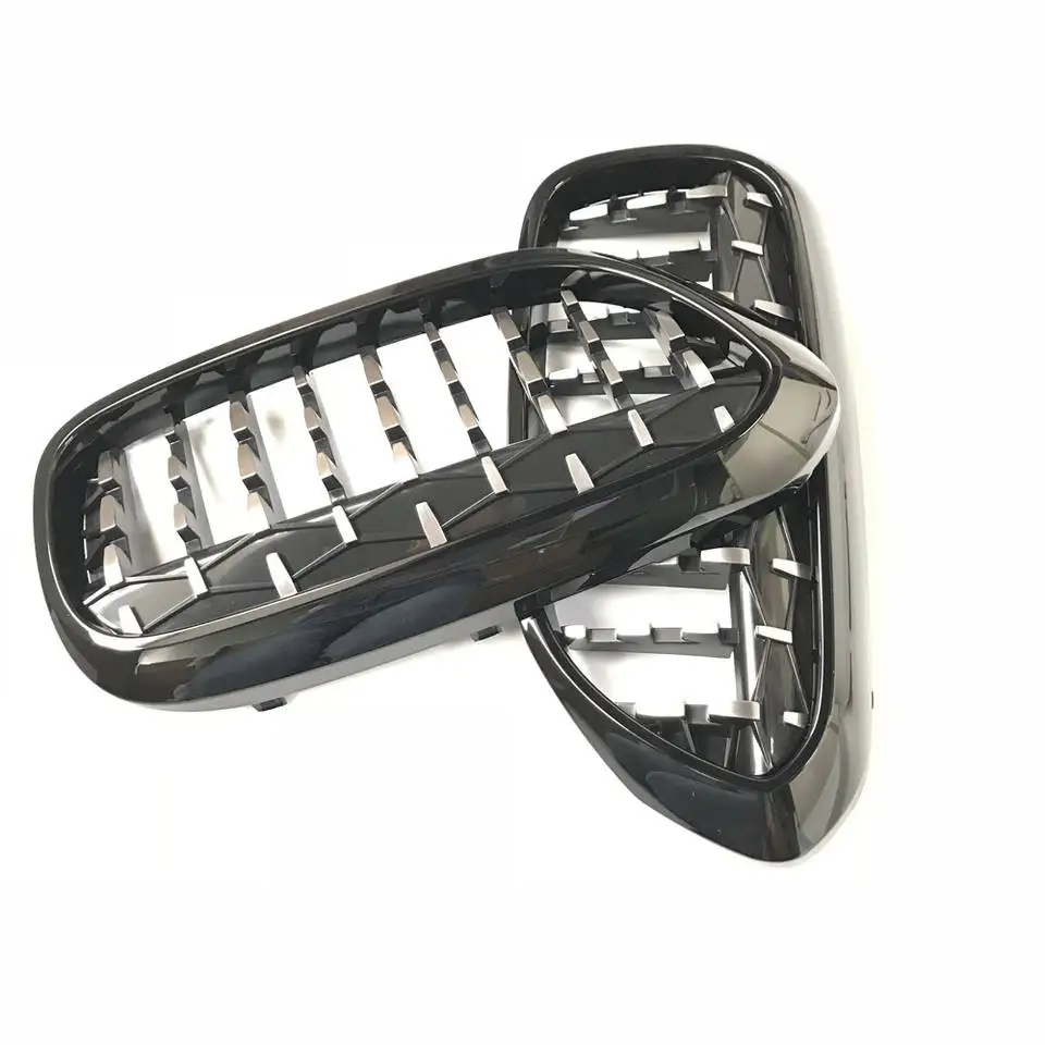 Glossy Black Grille Abs Material Front Grill For Bmw 5 Series E39 Car Front Grille