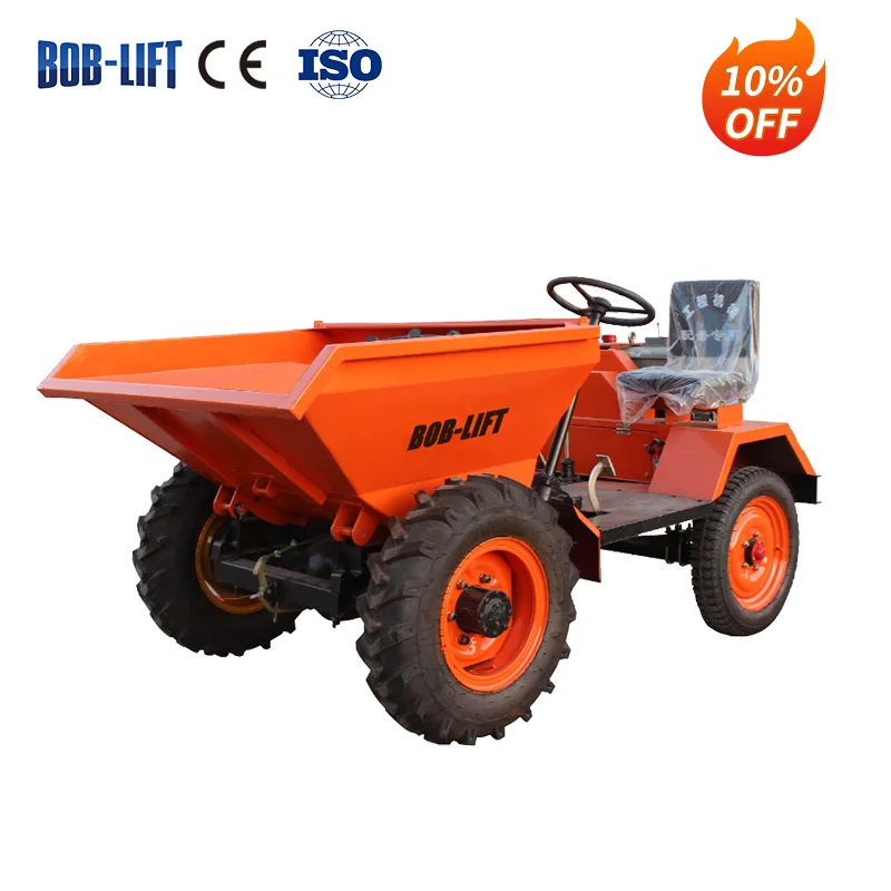 Direct From Factory BOB-LIFT Hot Sale Agricultural Diesel 1 Ton Wheel Site Dumper for Hydraulic Mini 0.5 M3