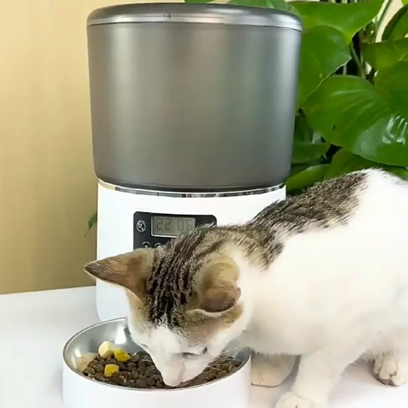 Automatic Wifi Controlled 4L Pet Feeder 110V-127V 120V 220V 230V 240V Input 5V Out putdog and cat me bowl Smart food dispenser