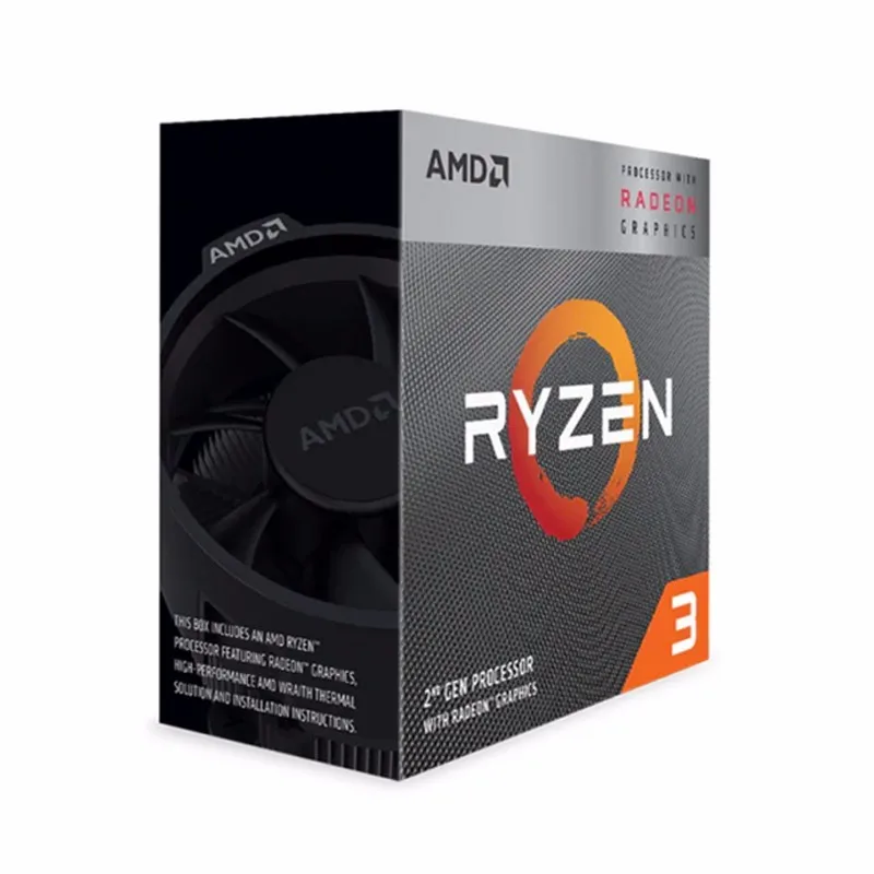  AMD R 5 3400G R5 3 7 ГГц четырехъядерный восьмипоточный процессор 65 Вт L3 = 4M YD3400C5M4MFH разъем AM4 новый и с