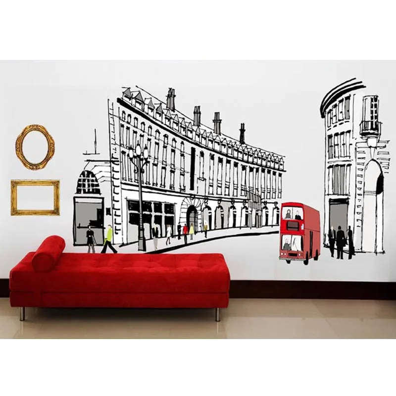 Italy Roman wall decals for kids children room bedroom living room home decorative removable waterproof cheap wall stickers