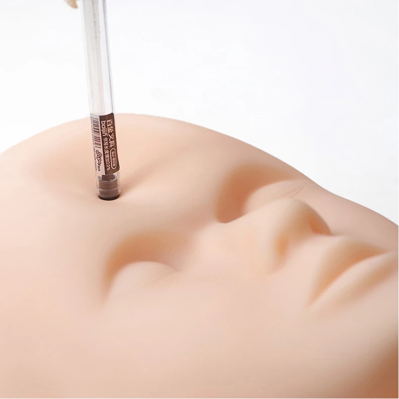 Eyelash Extensions Rubber Practice Training Extension Silicone Model Flat Head Mannequin