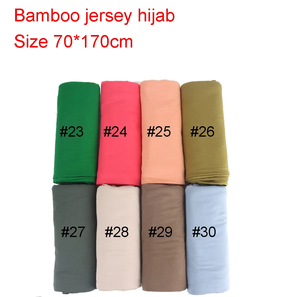 70*170cm Wholesale Luxury Bamboo Jersey With Handmade Rhinestones Pattern Bamboo Modal Hijab Scarf Muslim Scarf Women Hijabs
