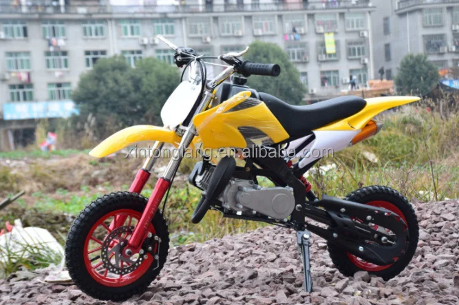 Cheaper Pull start or Electric start 49CC 2 Stroke Mini Moto Motorcycles Dirt Bike For Kids With CE