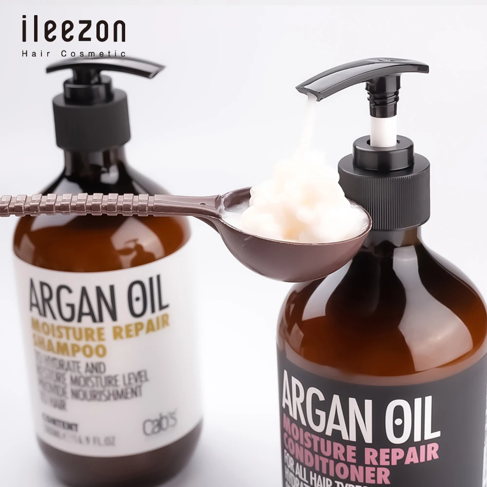 Moisture Repair Anti-Frizz Curl Shampoo and Conditioner OEM Private Label Argan Oil Sulfate Free